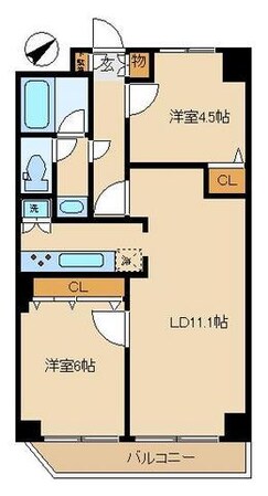 カスタリア浅草橋の物件間取画像